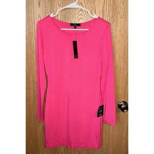 Lulu's Solid‎ Pink Dress Size Medium  NWT